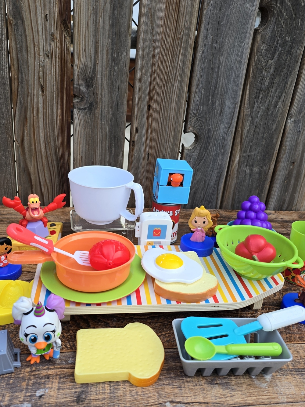 Colorful Kids Play Kitchen Accessories Set Bundle